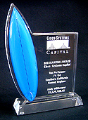 Acrylic Surfboard Trophy